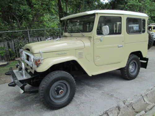 1977 *rare diesel* bj40 fj40 toyota land cruiser- a/c &amp; heat included. leather.