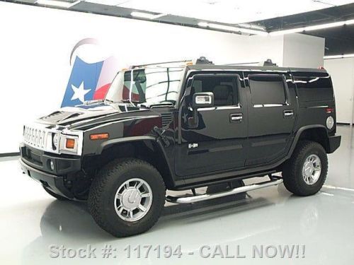 2006 hummer h2 4x4 sunroof nav dvd htd leather only 42k texas direct auto