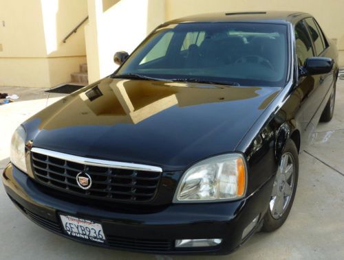 2004 cadillac deville dts--4dr raven black exterior-interior--well maintained