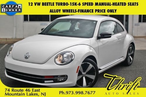 12 beetle turbo-15k-6 speed manual-heated seats-alloy wheels-finance price only