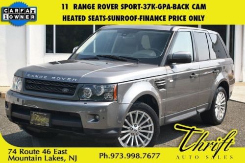 11  range rover sport-37k-gpa-back cam-heated seats-sunroof-finance price only