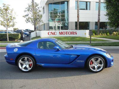 2008 dodge viper srt10 / srt 10 coupe / only 3,268 miles / srt-10 / gts blue