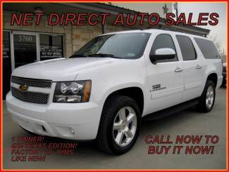 09 chevy 4wd suburban 20" rims 67k miles 1 owner like new net direct auto texas