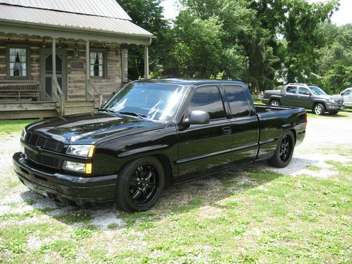 Lowered; murdered out; chevy truck;ss; slammed; blacked out; black; *no reserve*