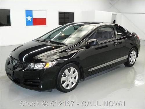 2010 honda civic lx coupe automatic spoiler only 21k mi texas direct auto