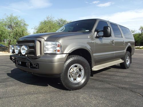 2005 ford excursion! limited! diesel! 4x4! ford factory warranty! clean truck!!