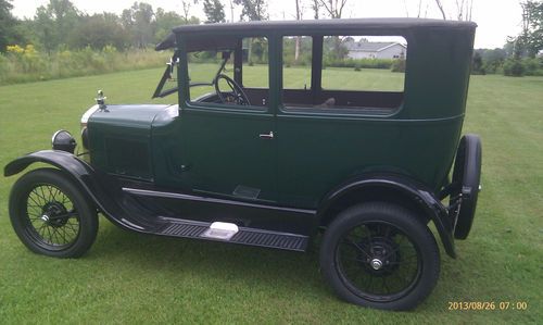 No reserve!!! 1927 ford model t tudor new paint 2 door sedan what a beauty!!!
