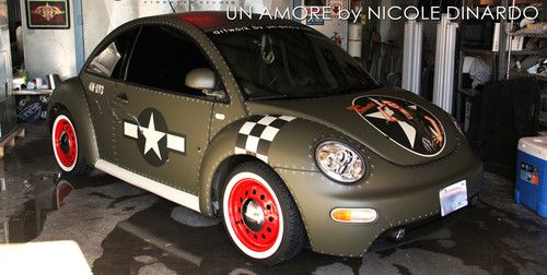 1999 custom painted wwii fighter themed volkswagen beetle