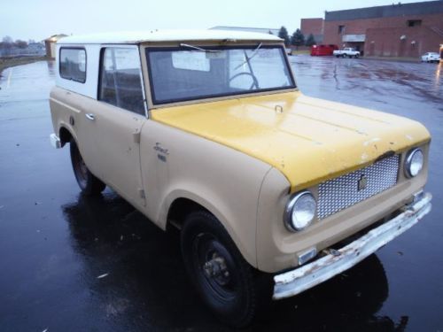 1962 international harvester scout runs and drives fold down windshield two tops