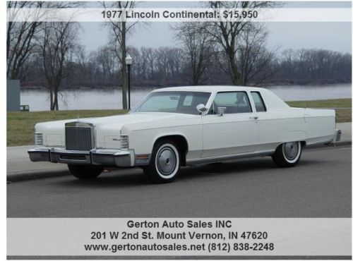 1977 lincoln continental town coupe 1 owner with 10k actual miles