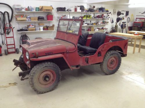 1946 cj2a willy&#039;s jeep.  has rare pto drive. 4 wheel drive