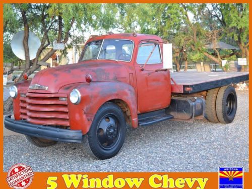 Classic chevy 5 window truck vintage 2 ton arizona flatbed **no reserve**