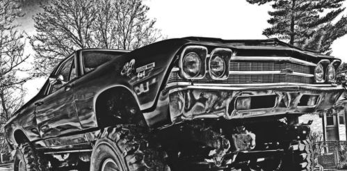 1969 chevrolet el camino 350 custom street rod off road muscle car monster truck