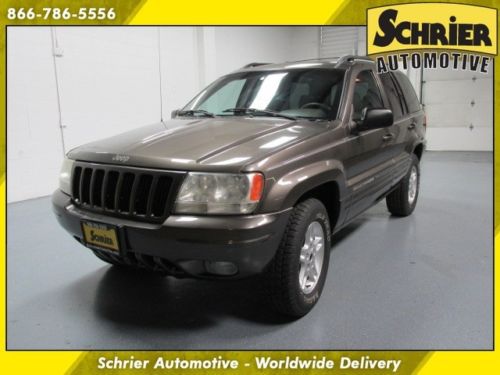 2000 jeep grand cherokee limited v8 infinity audio 4x4 tan roof rack hitch  rec