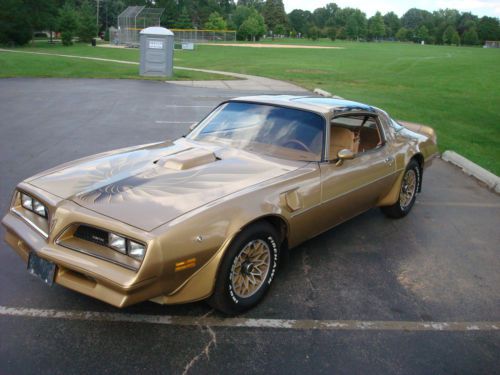 1978 trans am y88 gold edition one owner t tops 400 auto 85k very original a/c