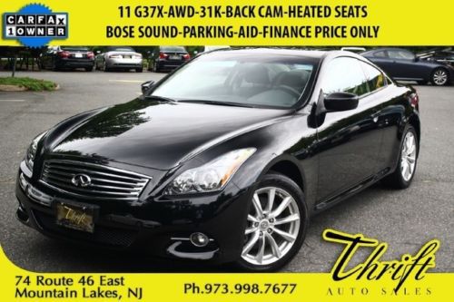 11 g37x-awd-31k-back cam-heated seats-bose sound-parking-aid-finance price only
