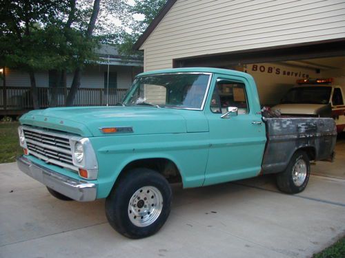 1968 ford f100 non running 90% rust free short bed project truck