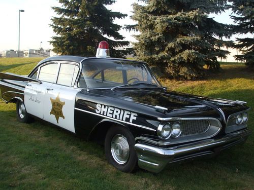 One of a kind 1959 pontiac catalina detroit police special package 389 v-8 auto!