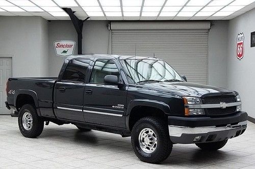 2003 chevy 2500hd diesel 4x4 lt crew cab heated leather bose