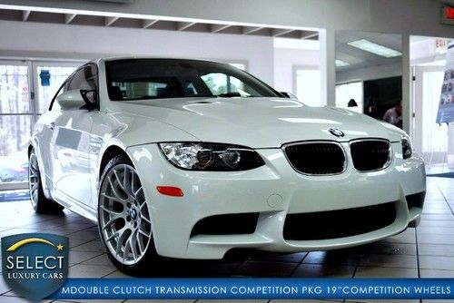 Stunning m3 coupe m double clutch competition &amp; prem pkg htd seats 19s pristine!