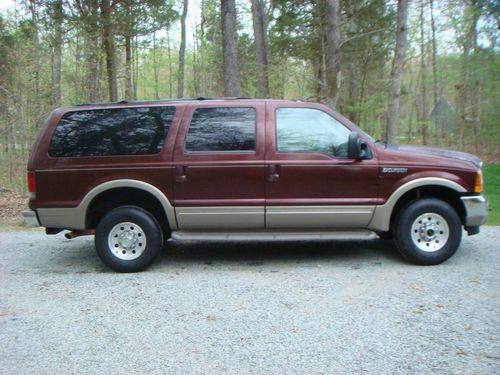 01 ford excursion 4x4 north carolina truck rust free leather limited  cheap