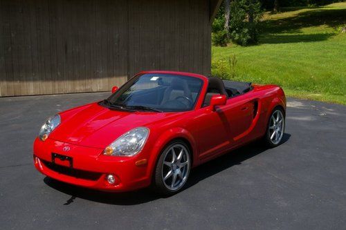 2003 toyota mr2 spyder with twin turbo -- mint condition -- red hot screamer