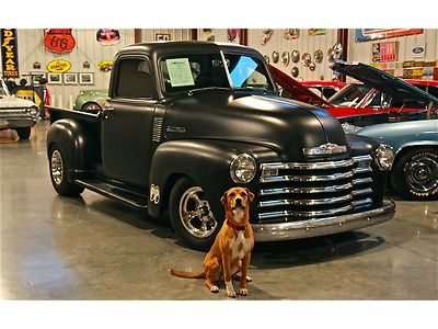 1950 chevrolet short bed pick up, a/c, 4 wheel disk, power leather seats