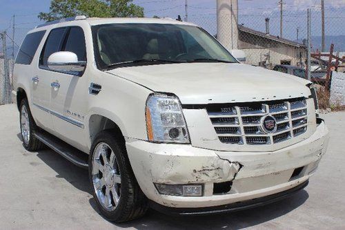 2007 cadillac escalade esv damaged salvage only 50k miles loaded export welcome!