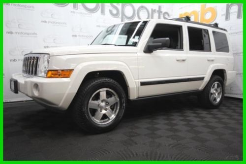 2009 jeep commander sport 4x4 white 51k miles low reserve very clean