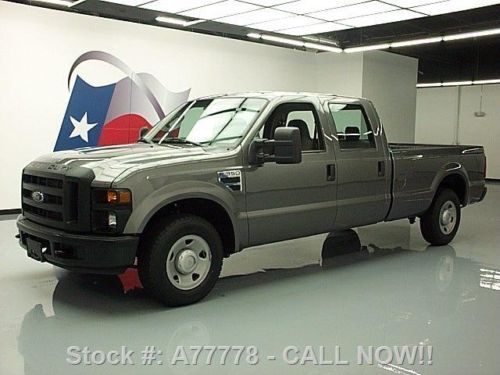 2009 ford f-350 xl crew auto 6.8l v10 long bed tow 78k! texas direct auto