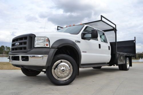 2005 ford f-550 crew cab xl diesel 13ft. flatbed liftgate babied!!