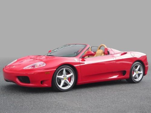 2005 ferrari f360 spider/ red over beige/ one of the very last made in 2005 year