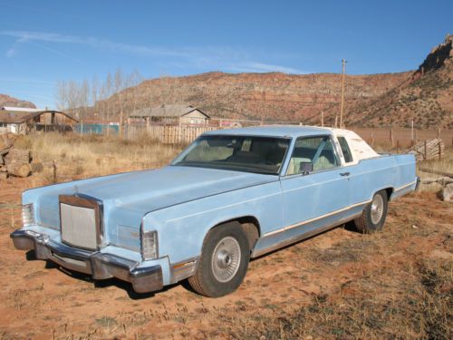 1978 lincoln continental town coupe  classic in good shape