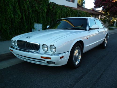 1997 jaguar xj6 white / tan interior excellent condition