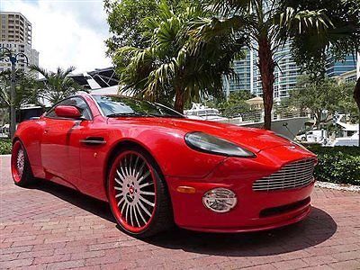 Florida celebrity owned custom 2003 aston martin vanquish low miles 1 of a kind