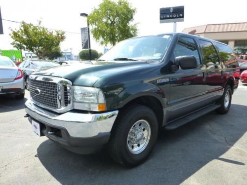 2004 ford excursion xlt 2wd leather,great condition,3rd row,tow,green,5.4l, gas