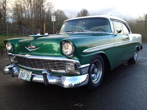 1956 chevy belair 2 dr. hardtop 4 speed! beautiful inside and out! turn-key!!