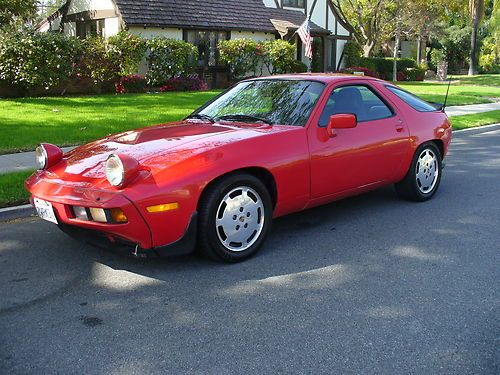 Clean california rust free porsche 928s  guards red  runs and drives excellent