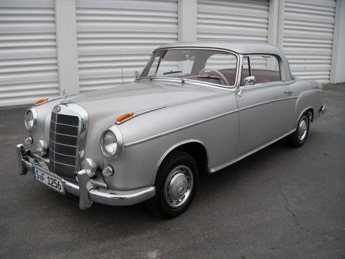1958 mercedes benz coupe ponton 220s db180 with red leather w180 only 1,251 made