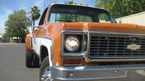 1973 chevy dually with &#034;original paint&#034;, fresh engine and trans. see pics