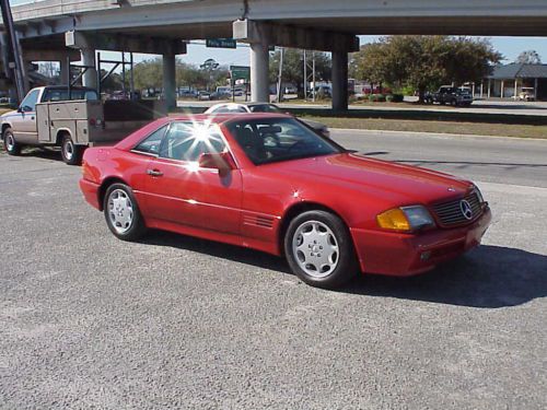 93 mercedes 500sl       low mileage one owner with 2 tops