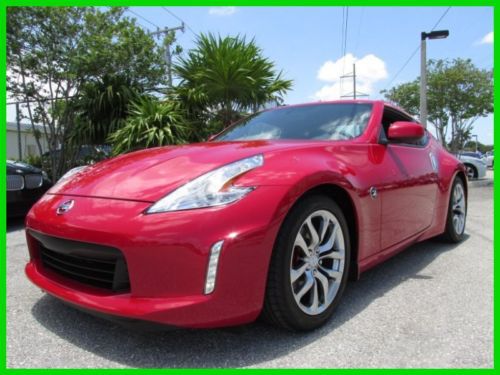 14 solid red 3.7l v6 manual:6-speed 370-z coupe *18 inch alloy wheels *low miles