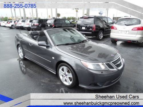 2010 saab 9-3 2.0t 1 owner fun in the sun convertible lthr more! automatic ac