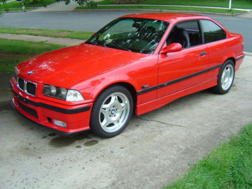 1995 bmw m3 hellrot coupe fully stock + fully maintained + runs clean!