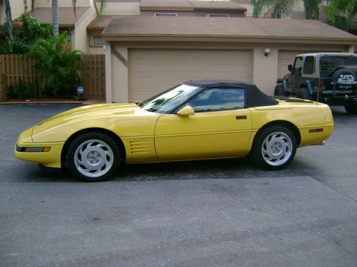 1991 convertible - rare comp. ylw - 62k mi - 1 of 181- garaged- exc. cond in/out