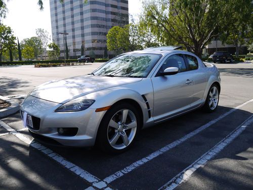 **new engine**  rx8 silver leather navigation sunroof  low miles  auto