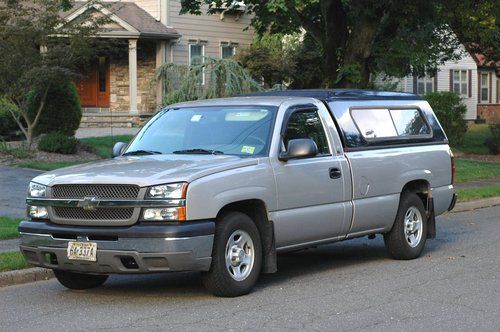 2004 chevrolet silverado pick up with cap bedslide low mileage chevy pickup