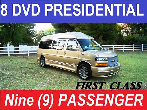 8 dvd theater presidential, 29&#034; tv , 9 passenger custom conversion van,