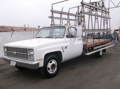 1983 chevrolet 1 ton truck flat bed work truck