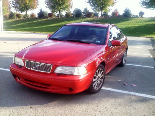 1999 red volvo c 70 2 door coupe - rare and nice!